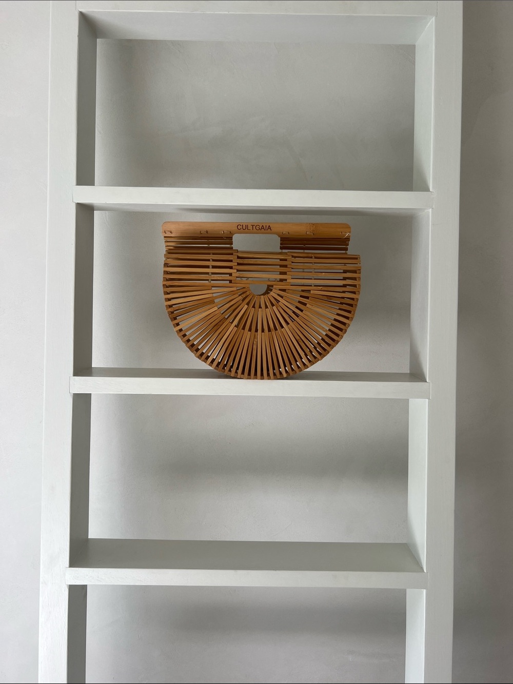 Cult Gaia Arch bamboo bag - Natural Brown